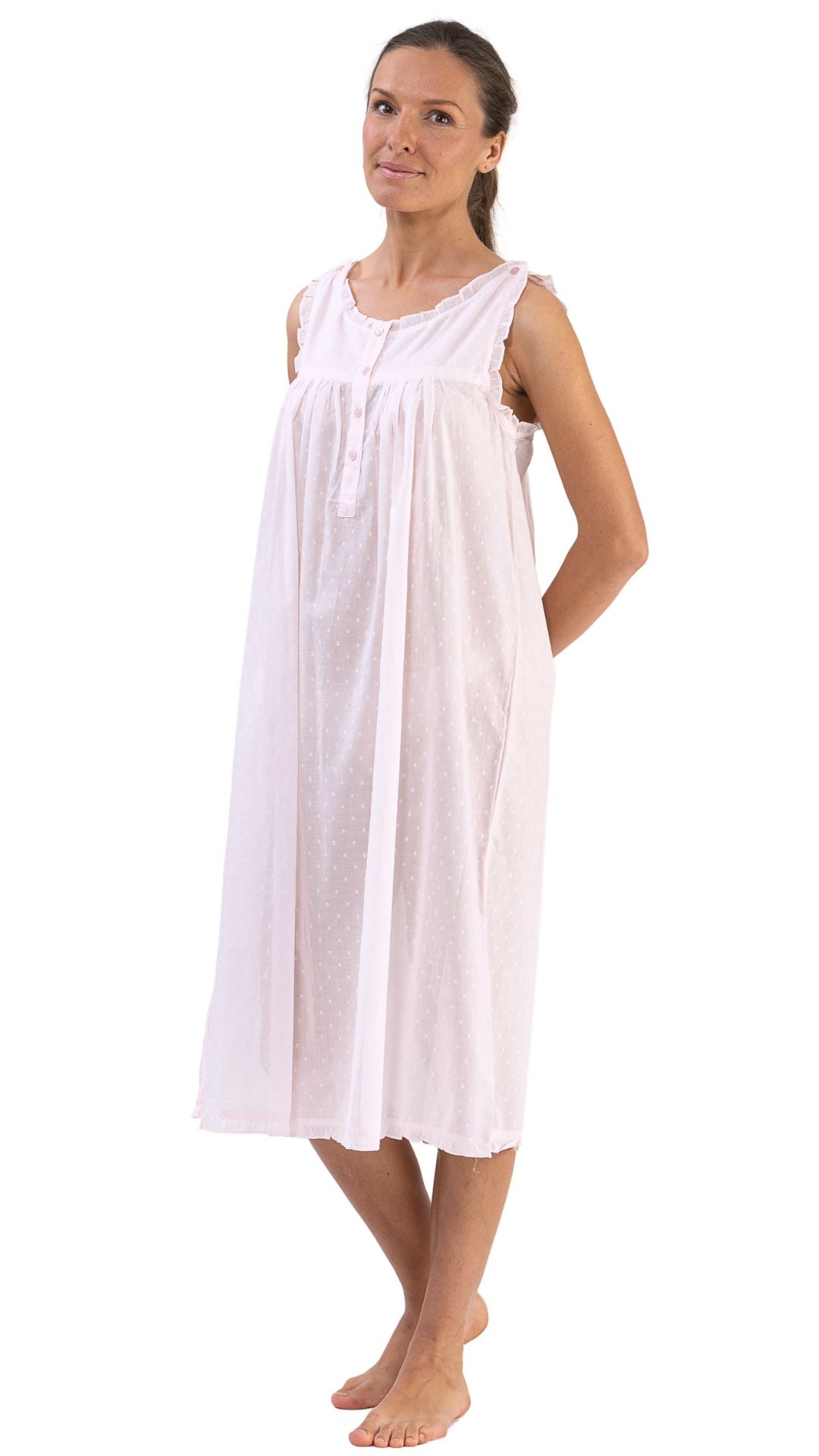 Button down cotton nightie