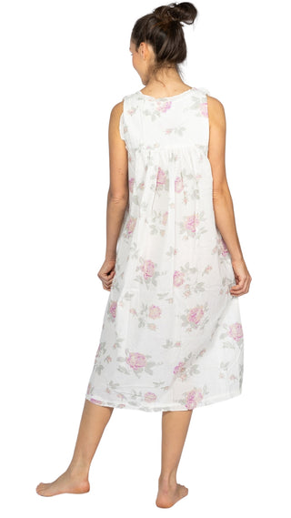 Mimi Lavender Rose Sleeveless Nightdress