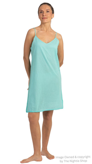 Mint Midi Cotton Slip