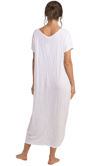 Miss Audrey Stretch Cotton Nightie - White