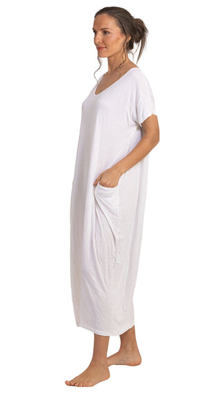 Miss Audrey Stretch Cotton Nightie - White