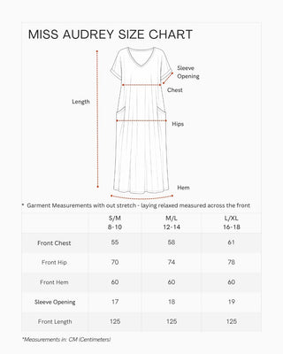 Miss Audrey Stretch Cotton Nightie - Blue