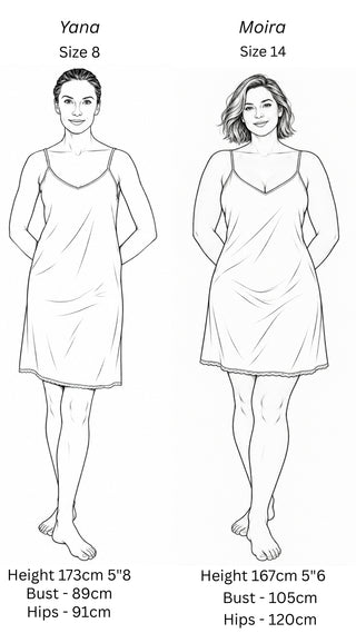 Soft Blue Cotton Short Slip