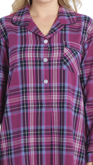 Mulberry Flannelette Nightie