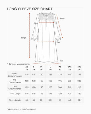 Dixie Black Floral Long Sleeve Cotton Nightie