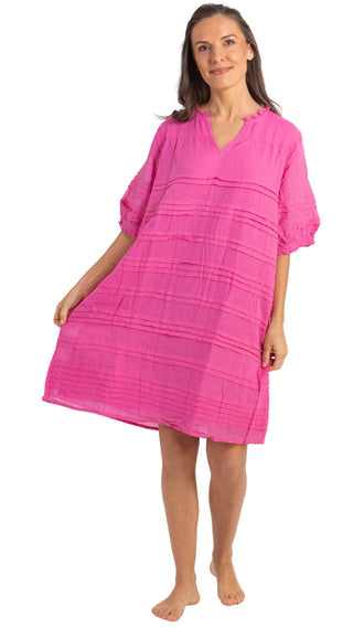 Noosa Short Sleeve Pink Dress