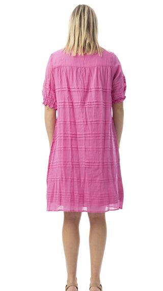 Noosa Short Sleeve Pink Dress