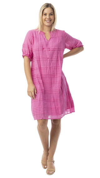 Noosa Short Sleeve Pink Dress