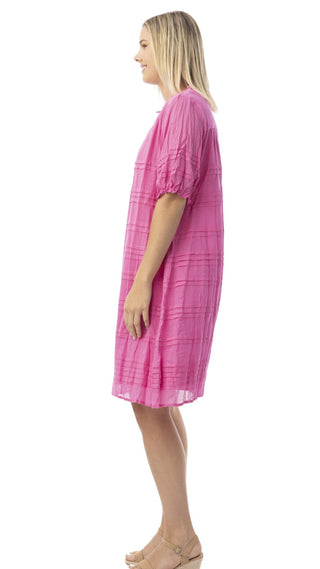 Noosa Short Sleeve Pink Dress