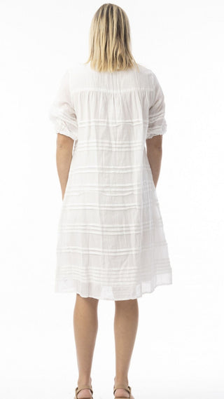 Noosa Short Sleeve White Dress