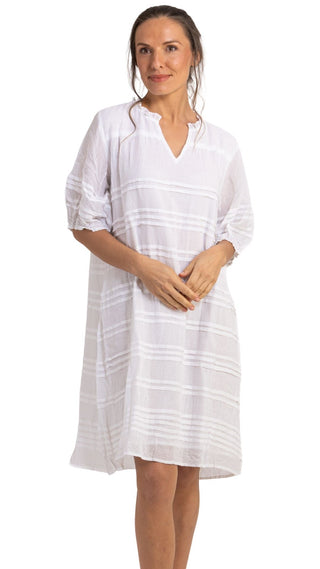 Noosa Short Sleeve White Dress