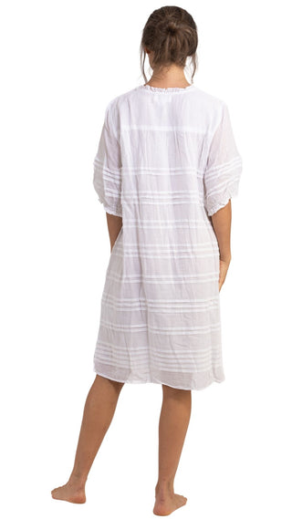 Noosa Short Sleeve White Dress