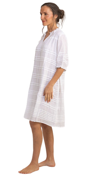 Noosa Short Sleeve White Dress