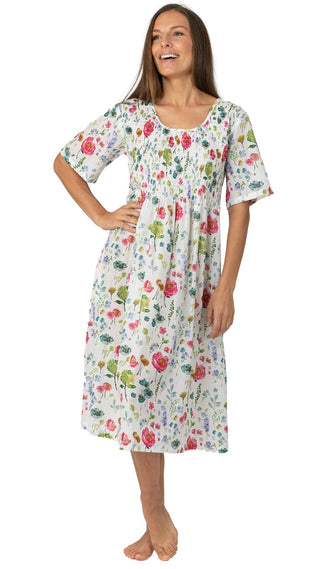 Short sleeve fine cotton nightie