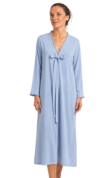 Cotton brunch coat in plus sizes long sleeve