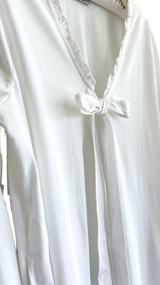 Penelope Long Sleeve Brunch Coat - White