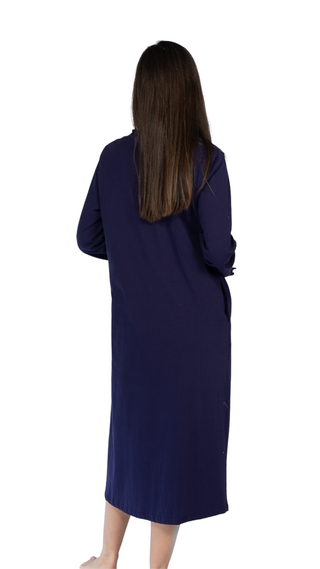 Penelope Long Sleeve Brunch Coat - Navy