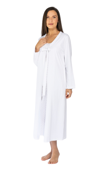 Penelope Long Sleeve Brunch Coat - White
