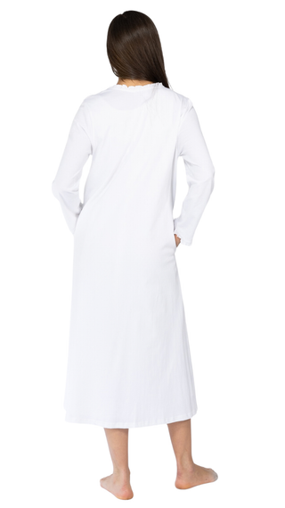 Penelope Long Sleeve Brunch Coat - White