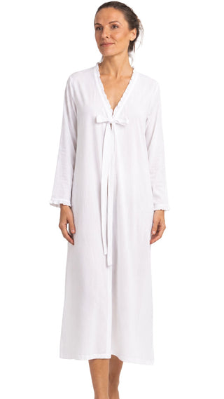Penelope Long Sleeve Brunch Coat - White