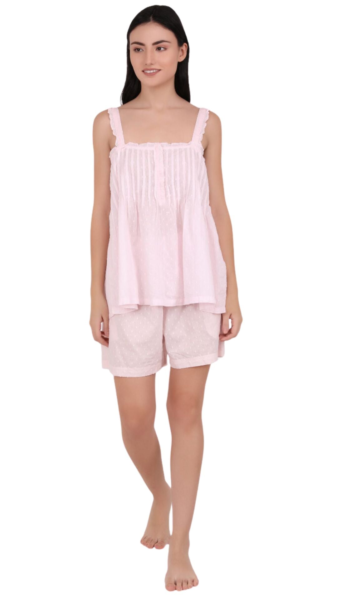 Pink Short Cotton Pyjama Set