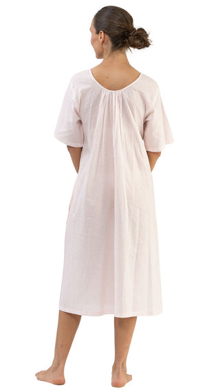 Soft pink short sleeve night gowns for Women in Australia
