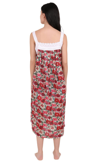 Poppy Sleeveless Cotton Nightdress