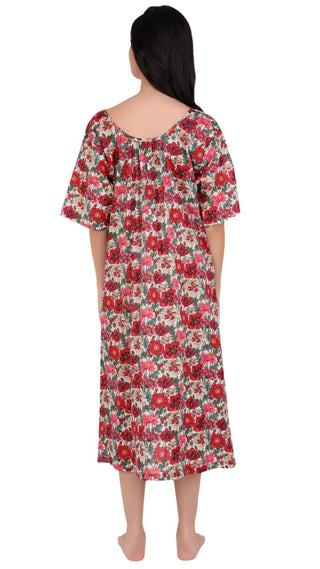 Poppy Cotton Short Sleeve Nightie