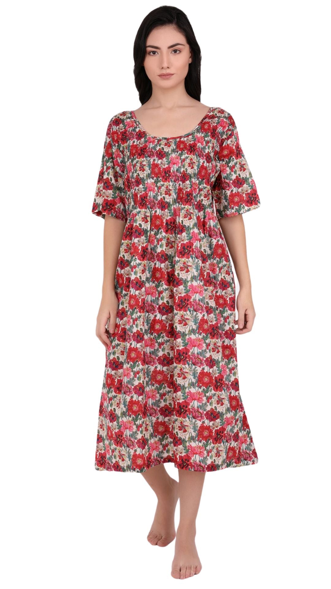 Poppy Cotton Short Sleeve Nightie