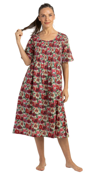 Poppy Cotton Short Sleeve Nightie