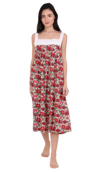 Poppy Sleeveless Cotton Nightie