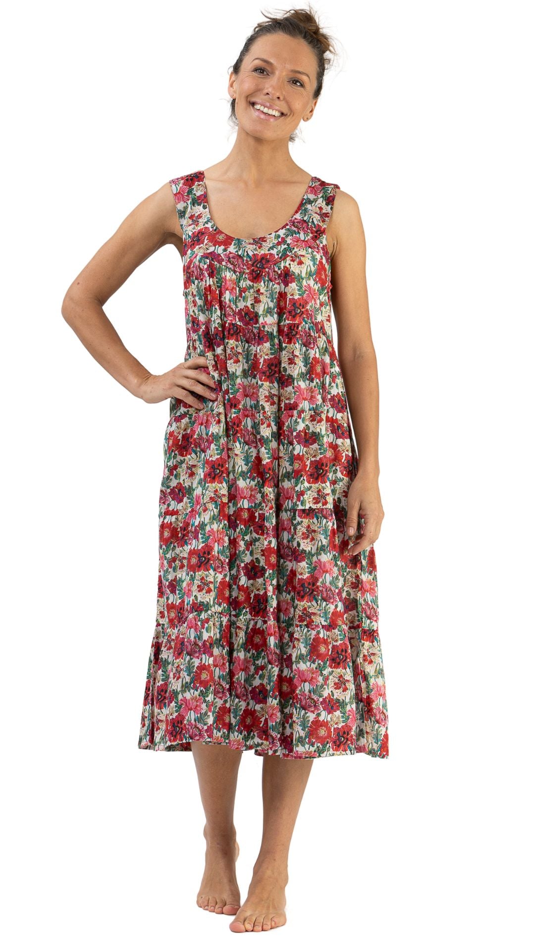 Poppy Maxi Sleeveless Cotton Nightie