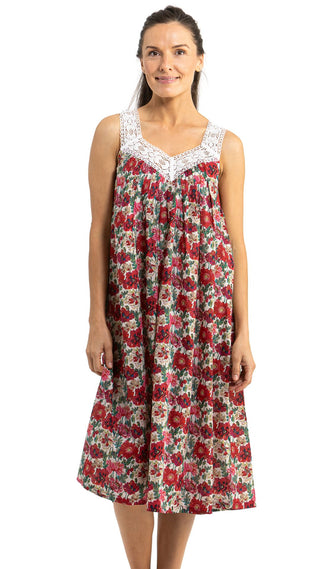 Poppy Sleeveless V Neck Nightie