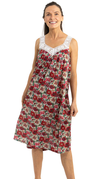 Poppy Sleeveless V Neck Nightie
