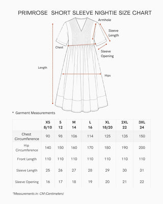 Primrose Short Sleeve Cotton Nightie - Pink