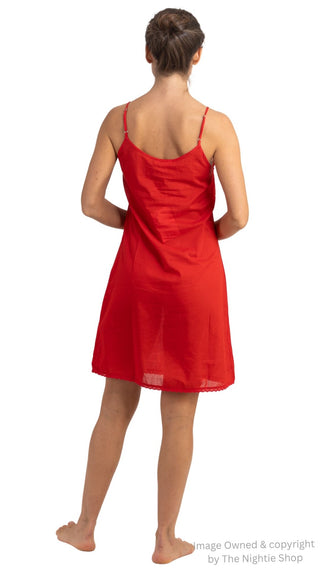 Midi Slip Red