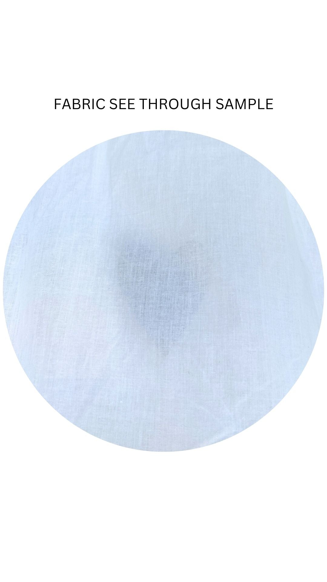 see through fabric sample