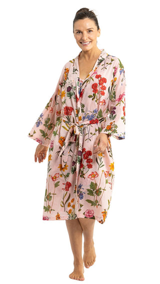 Secret Garden Cotton Dressing Gown