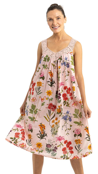 Secret Garden Sleeveless Cotton Nightie