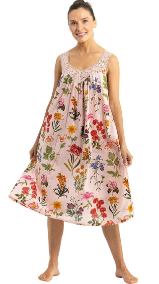 Secret Garden Sleeveless Cotton Nightie