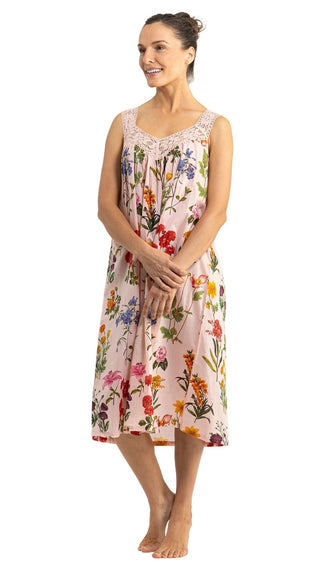 Secret Garden Sleeveless Cotton Nightie