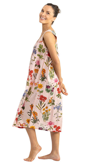 Secret Garden Sleeveless Cotton Nightie