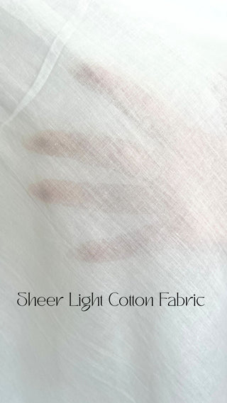 sheer light cotton voile nightdress