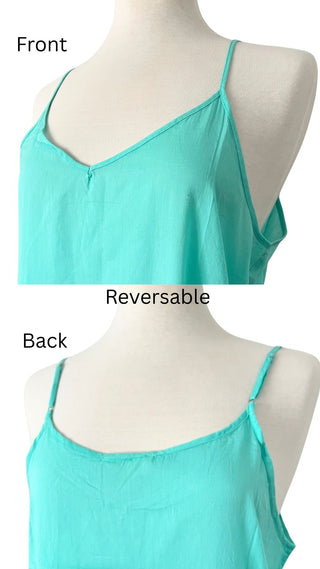 Mint Long Cotton Slip