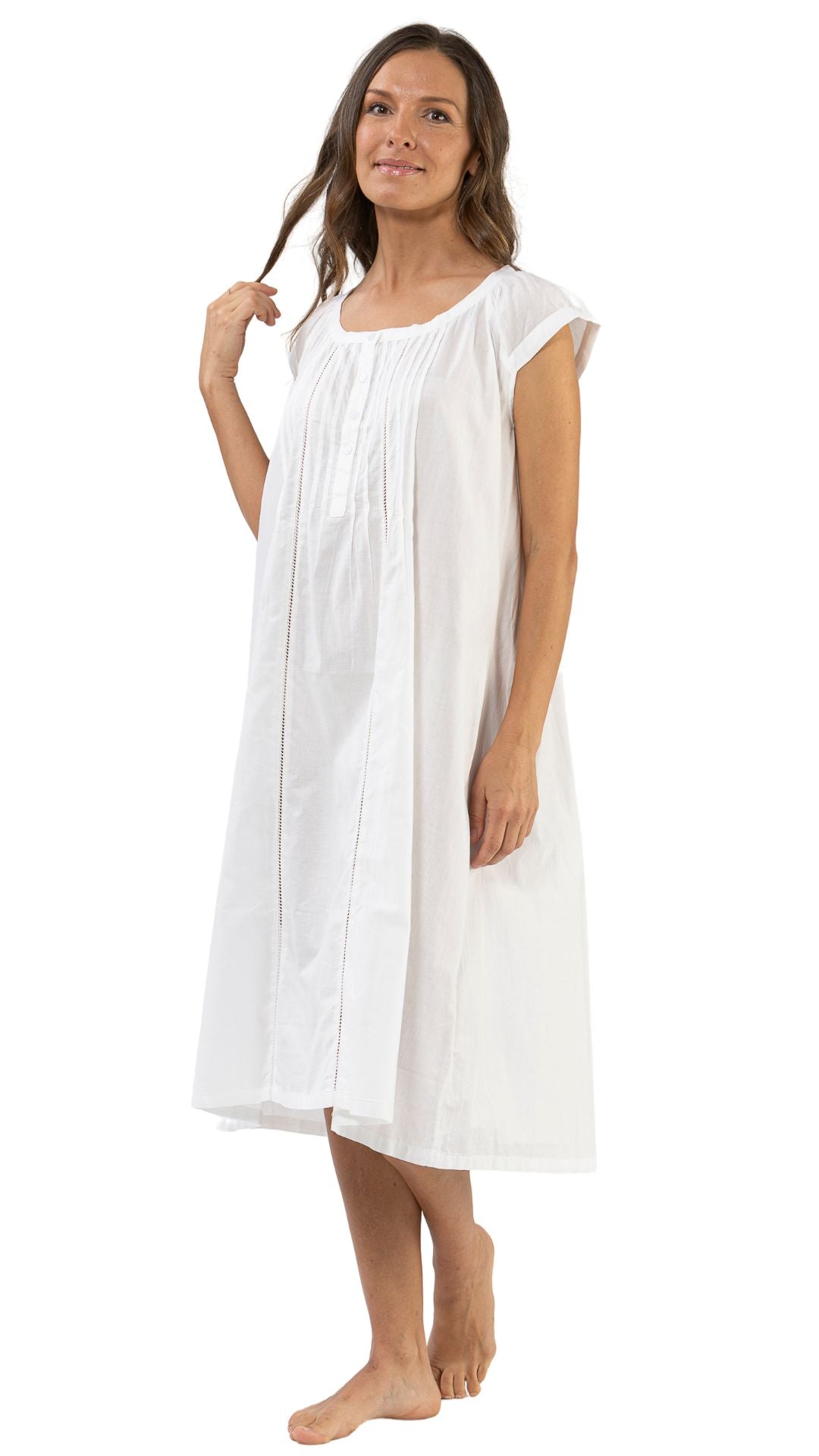 Traditional white cotton nightgowns - local 