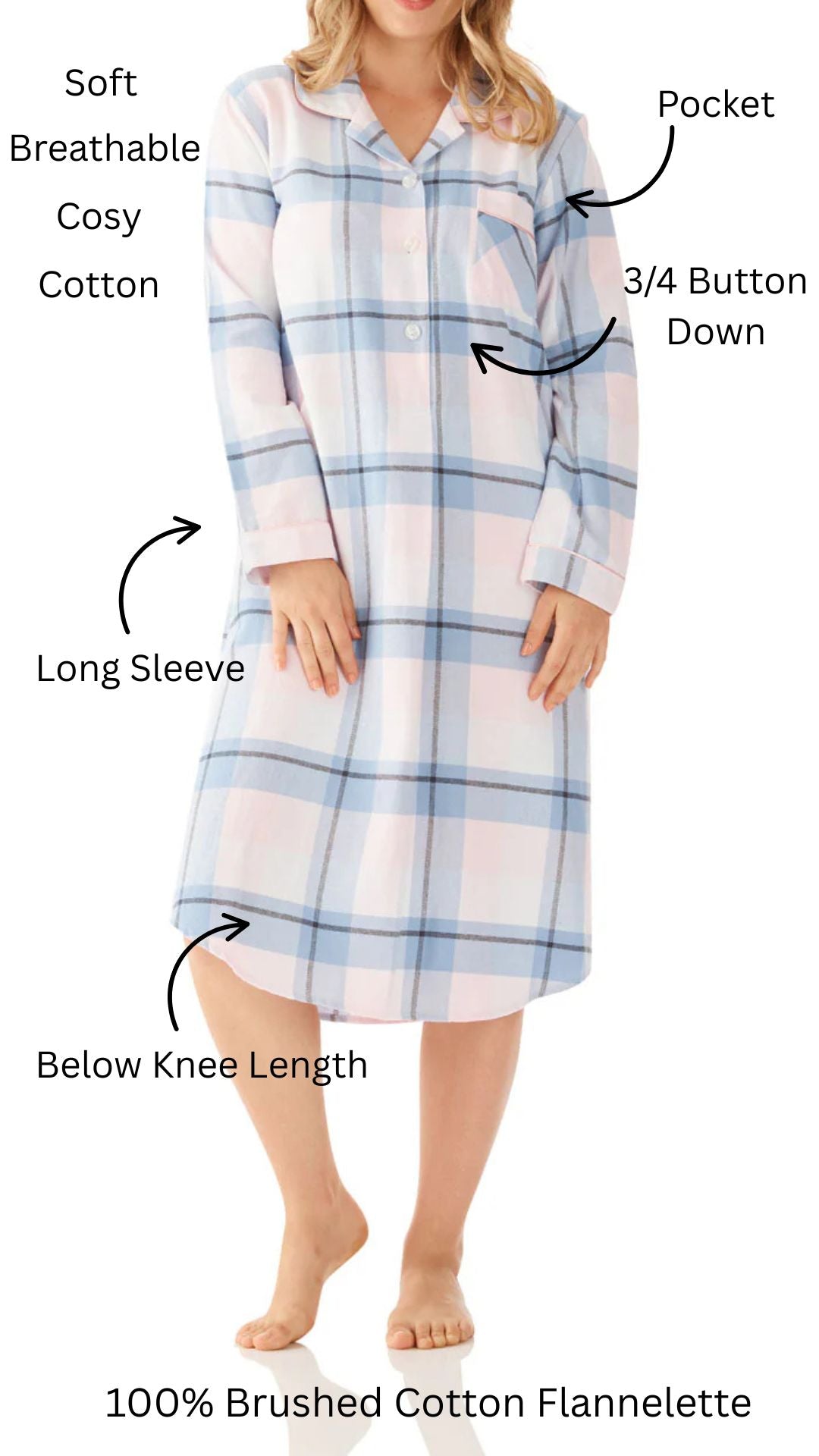 Tilly Cotton Flannelette Nightie