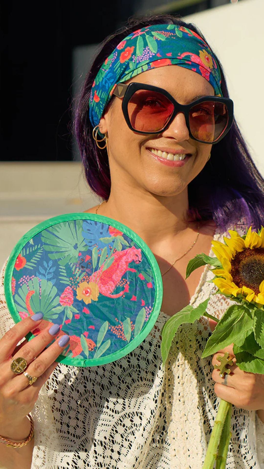 Jungle Cheetah Twist Fan