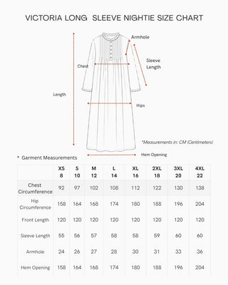 Victoria Long Cotton Nightie - Navy
