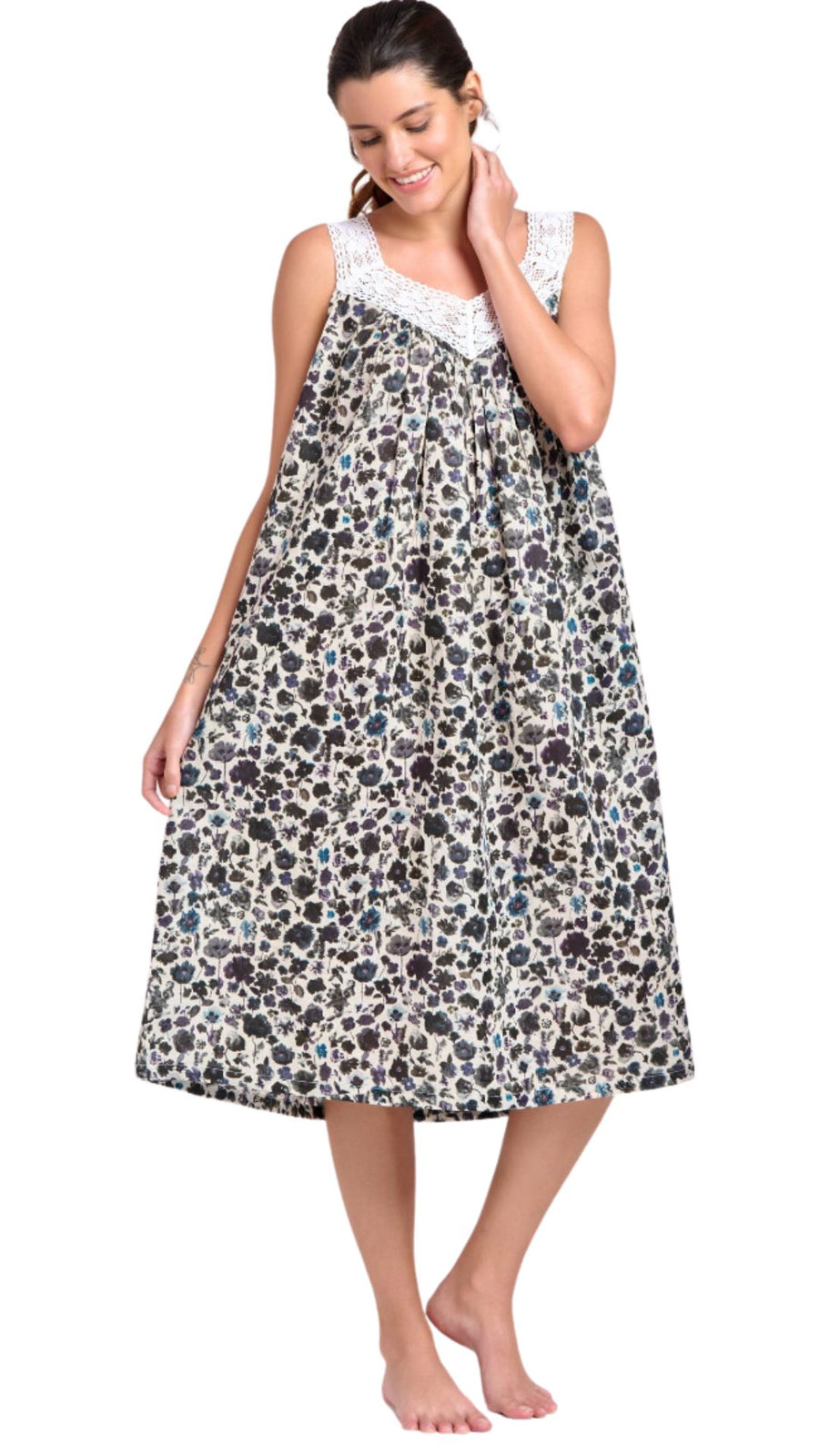 Stylish Sleeveless Cotton Nighties Australia THE NIGHTIE SHOP Australia