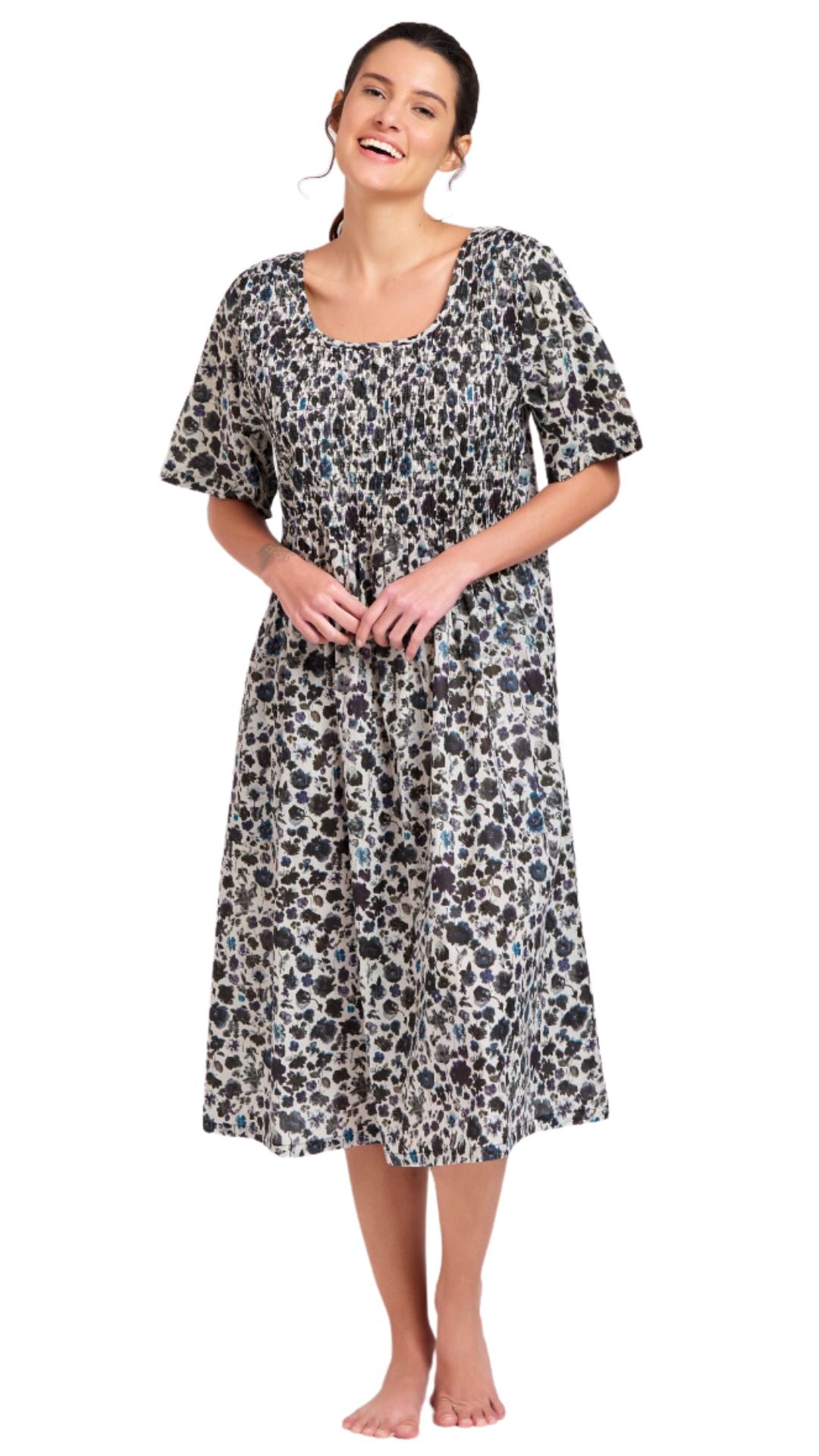 100% cotton plus sizes nightdress Australia on model